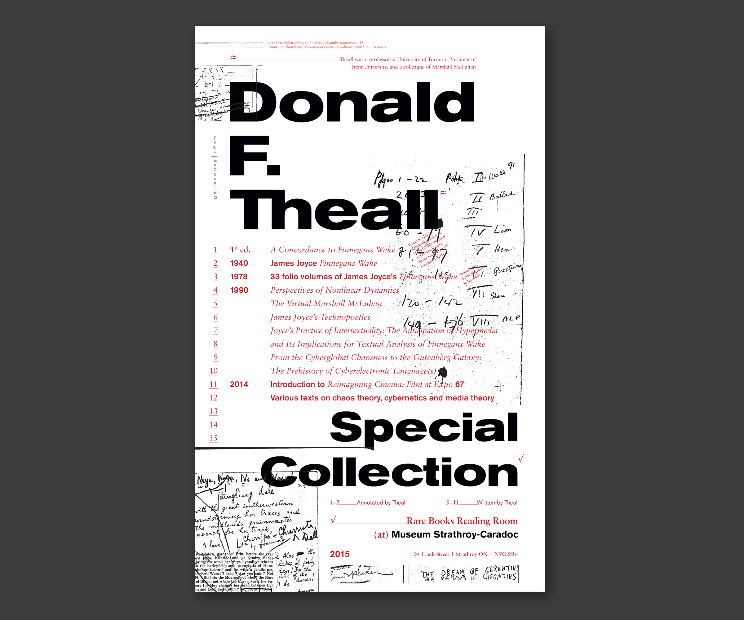 Strathroy Museum, Poster Series, Donald F. Theall Collection, 2014