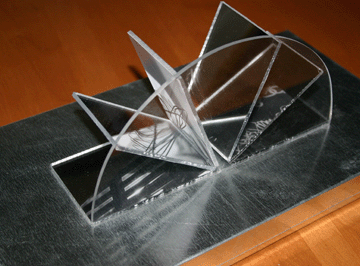 metal and glass