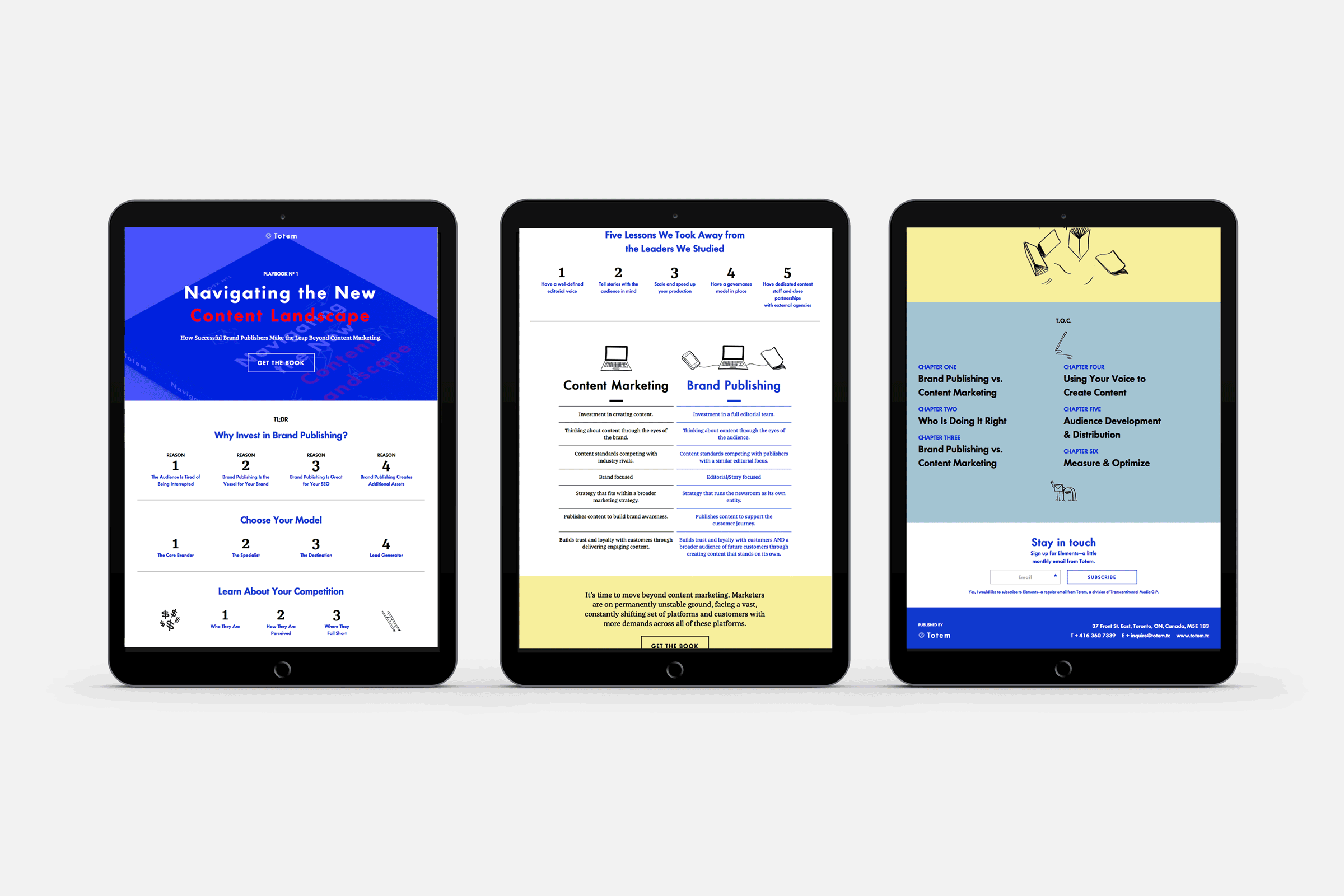 Totem Playbook, 2015