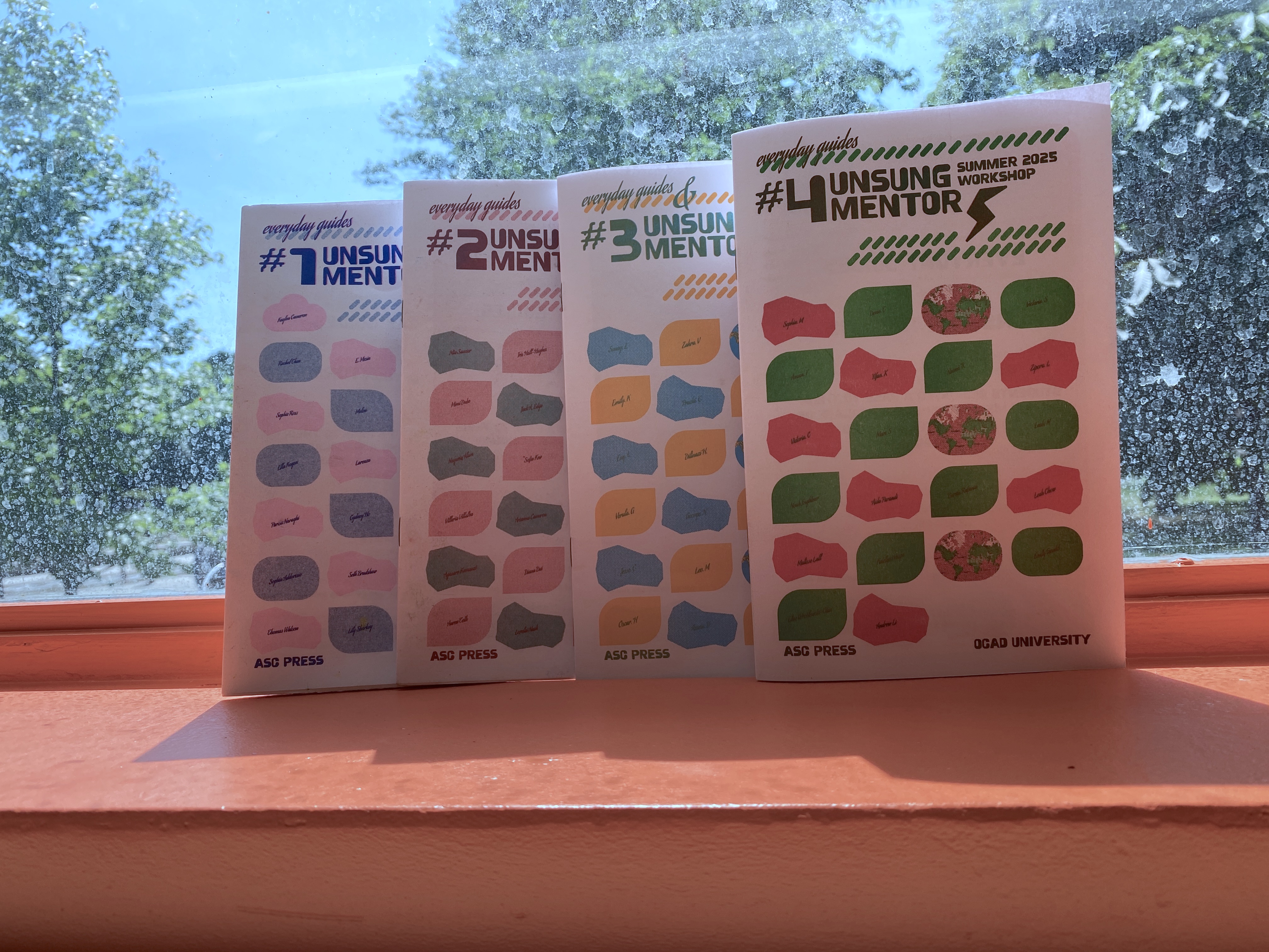 co-publishing with students by a-s-c press and OCADU University, with Hau Pham, printed by Colour Code, Toronto, Summer 2025